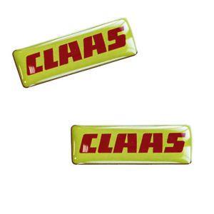 Claas Logo - 2 Domed Stickers Auto Moto Tractor Combine Baler Farm Harvest Claas ...