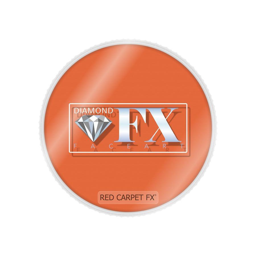 Face in Orange Circle Logo - Professional & Theatrical Orange Face & Body Paint. Red Carpet FX