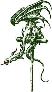 Green Dragon Logo - The Green Dragon logo by Daniel Reeve | Art | Tolkien, Artist, Art