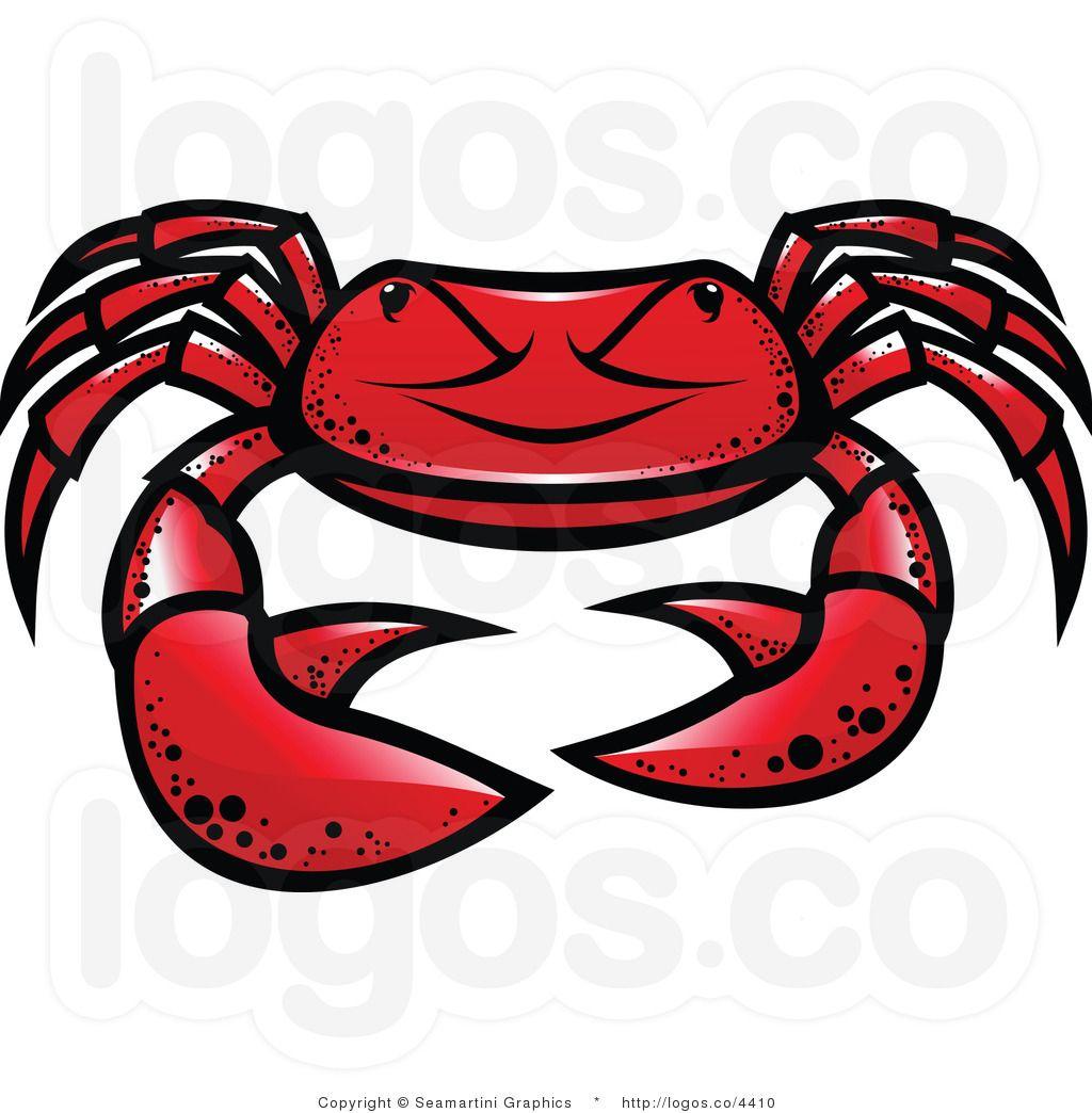 Red Crab Logo - Royalty Free Red Crab Logo Clipart Image