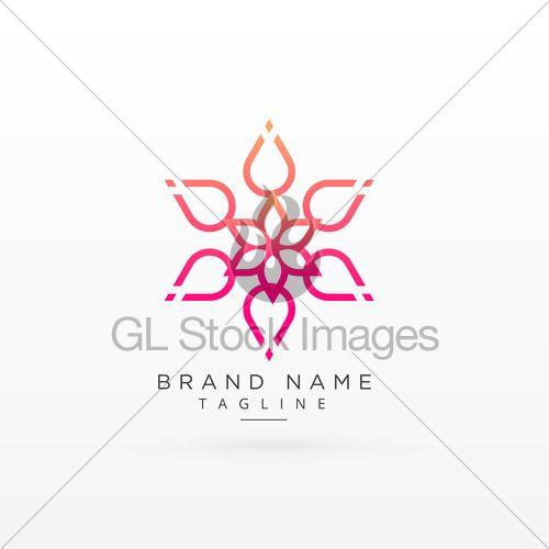 Beautiful Flower Logo - Beautiful Flower Logo Concept Design · GL Stock Images