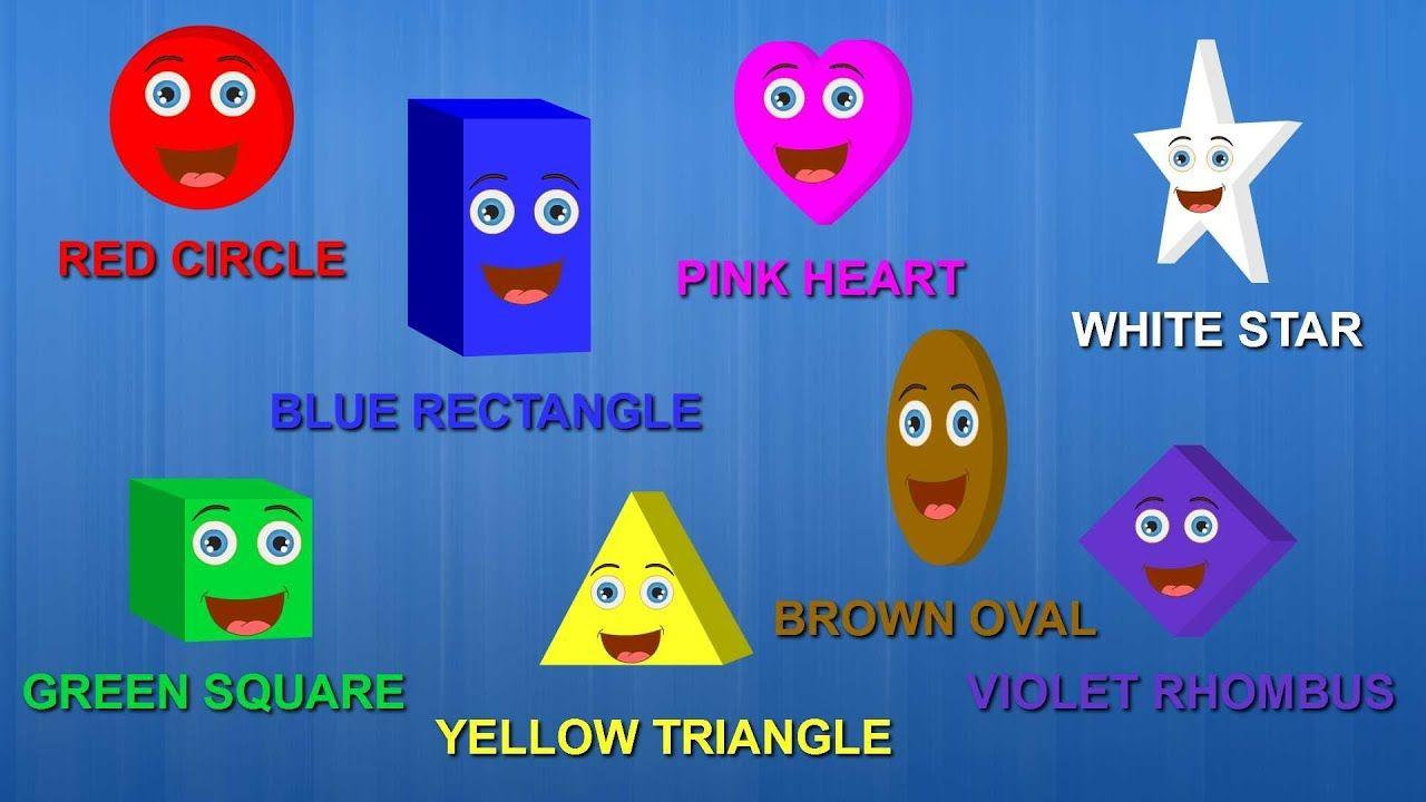 Yellow Triangle with Green Circle Logo - Shapes Colors Song. The Shapes Song. Learn Shapes And Colors Song