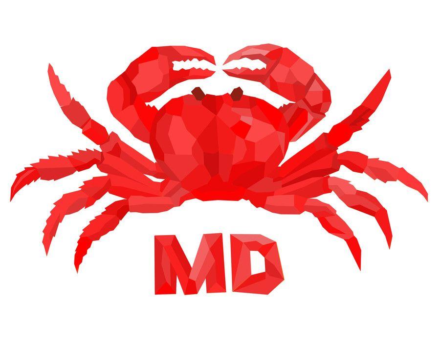 Red Crab Logo - Entry by rli5903e7bdaf196 for Digital crab logo for state