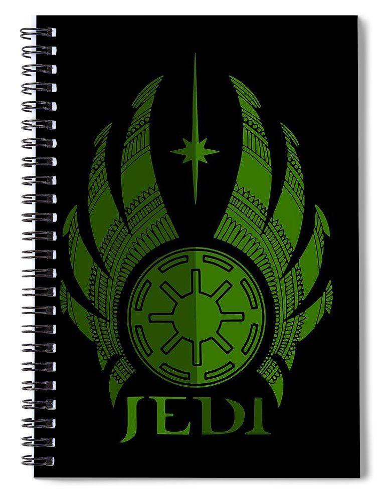 Green Spiral Logo - Jedi Symbol - Star Wars Art, Green Spiral Notebook for Sale by ...