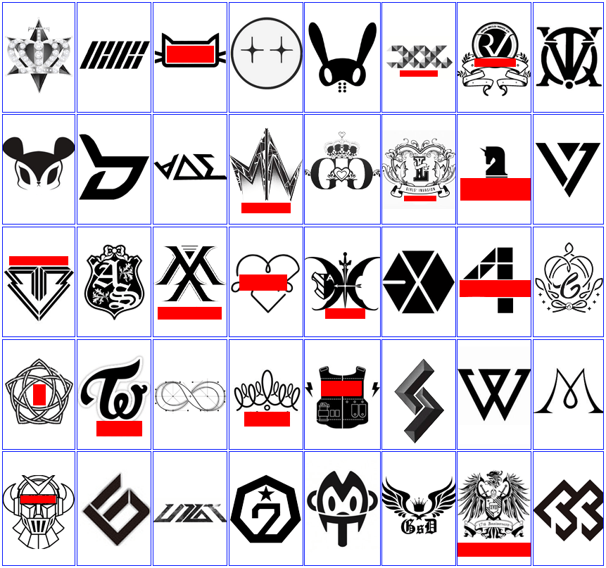 Kpop Logo - Match the KPop Groups to their Logo Images! Quiz - By PottersPhoenix