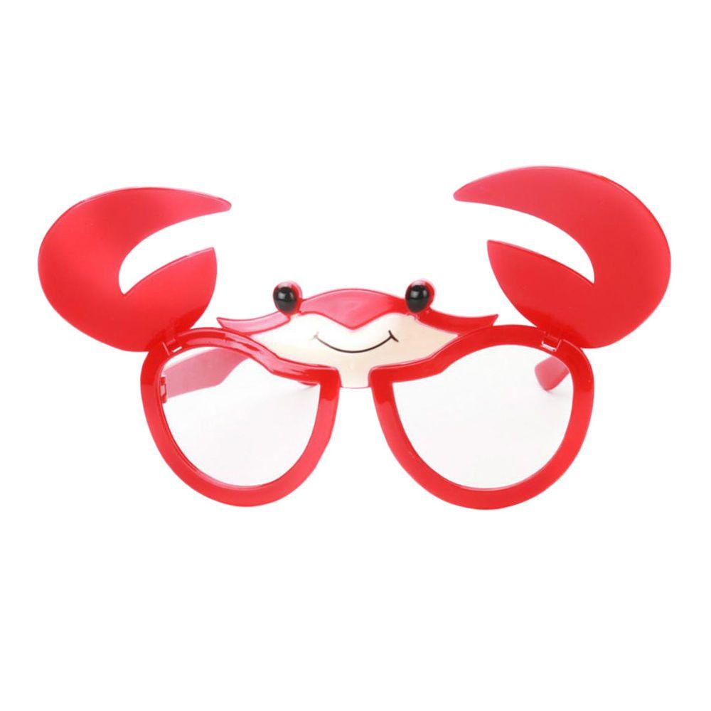 Red Crab Logo - Novelty Animal Red Crabs Glasses Costume Sunglasses Funny Party