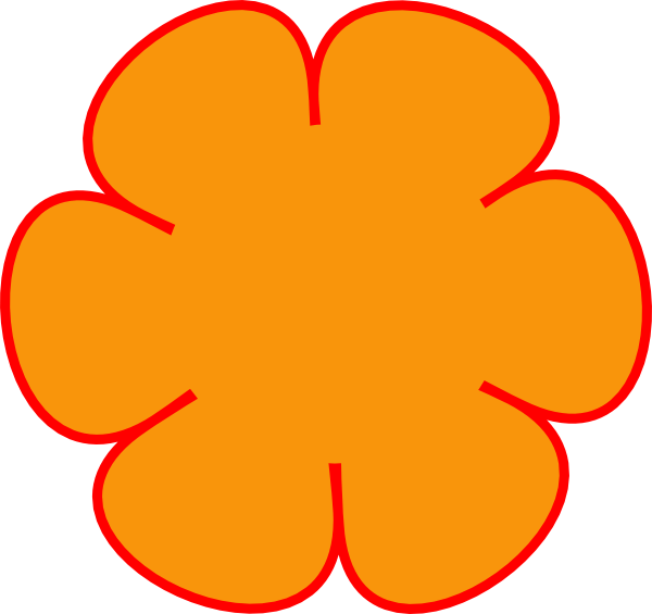 Red and Yellow Flower Logo - Orange Flower Clipart cartooon 7 - 600 X 565 | Dumielauxepices.net