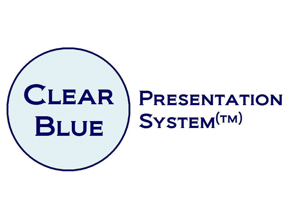 Clear Blue Logo - The Clear Blue Presentation System - Blue Elephant Consulting