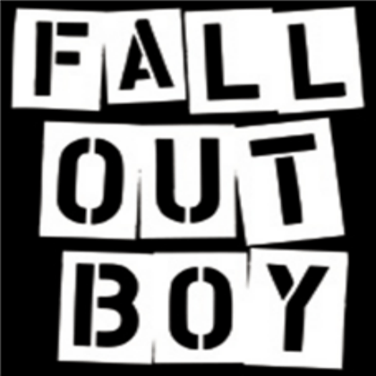 Fall Out Boy Black and White Logo - fall-out-boy-logo-- - Roblox
