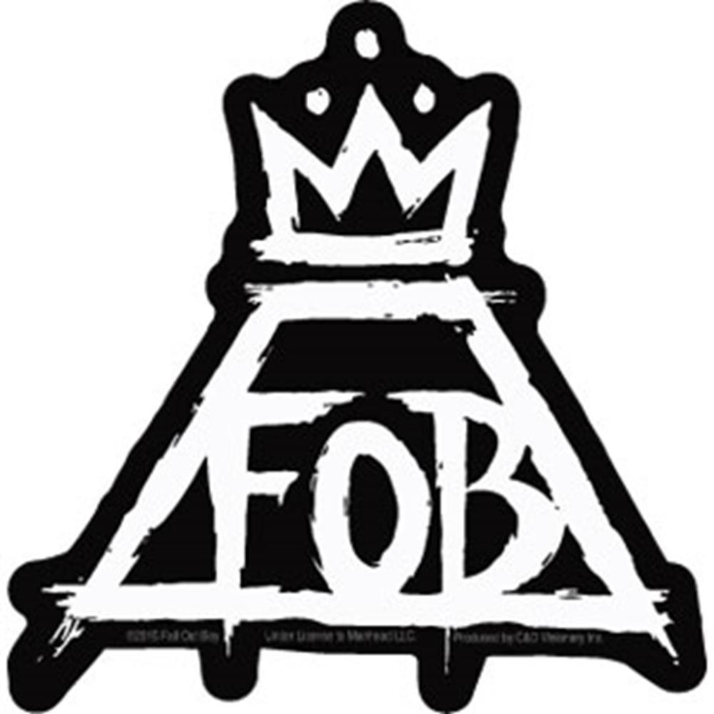 Fall Out Boy Black and White Logo - Fall Out Boy Crown Sticker