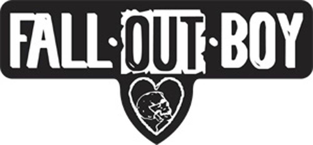 Fall Out Boy Logo - Fall Out Boy Heart Logo Sticker