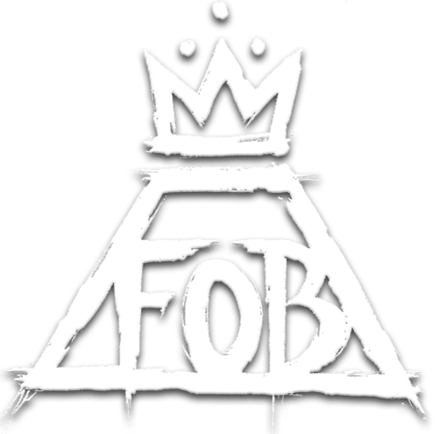 Fall Out Boy Black and White Logo - Accessories. Fall Out Boy