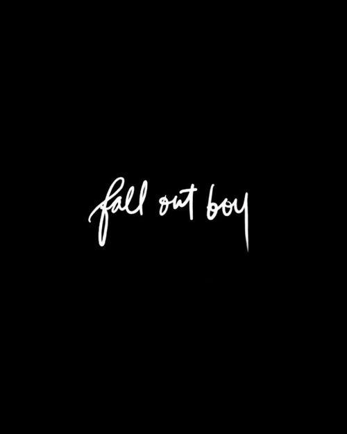Fall Out Boy Black and White Logo - Fall Out Boy Infinity On High Logo BLACK