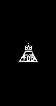 Fall Out Boy Black and White Logo - FOB Logo. Fall Out Boy FOB. DIY. Fall Out Boy