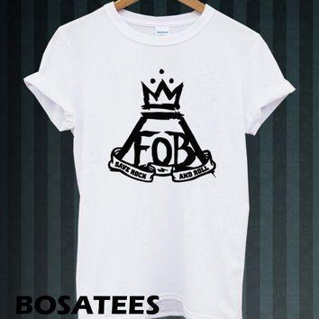 Fall Out Boy Black and White Logo - FOB Shirt Fall Out Boy Logo T Shirt From Bosatees On Etsy