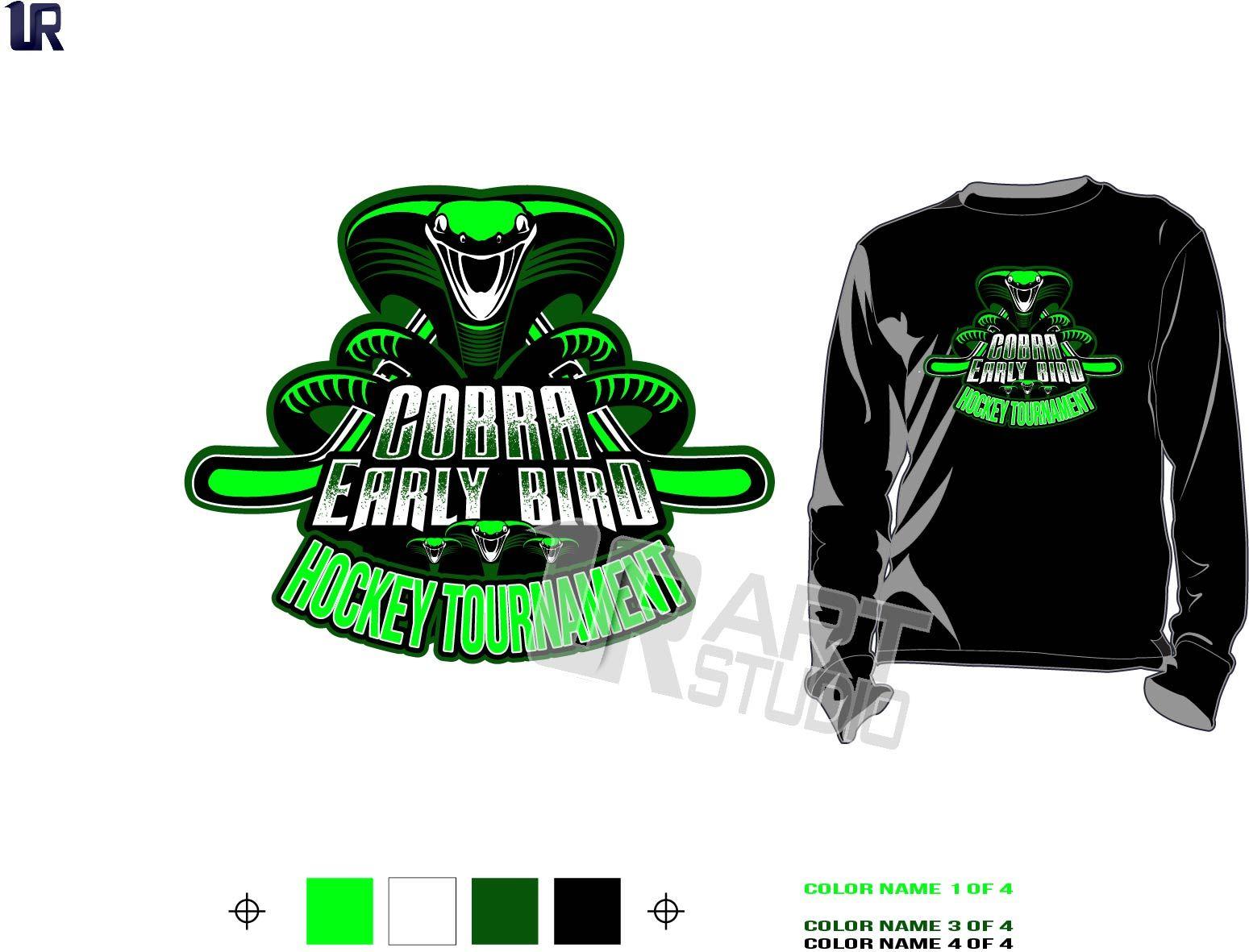 Cool Hockey Logo - DOWNLOAD COBRA EARLY BIRD cool hockey tshirt vector design 4 colors