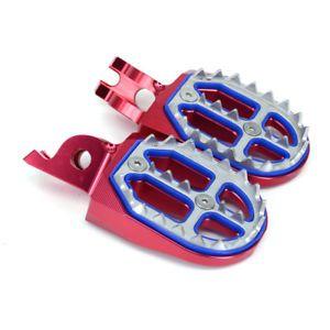 Red Foot Logo - Billet Red Foot Pegs Rests Pedals For Honda CRF250 CRF450 CR125 ...