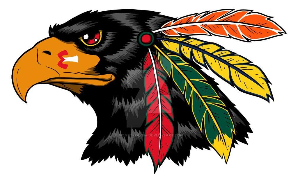 Black Hawk Bird Logo - Chicago Black Hawks Logo by monstrous64 on DeviantArt