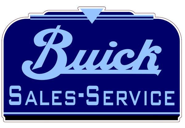 Vintage Buick Logo - GMB 7 18 Buick Cutout Sign