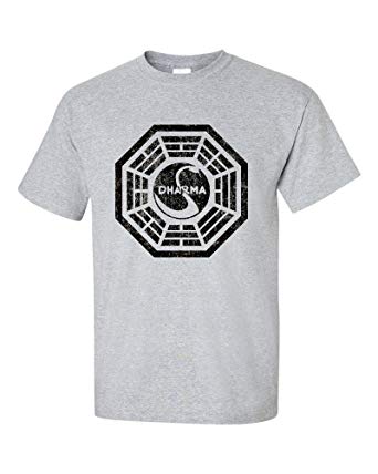 Lost Clothing Logo - LOST Dharma Initiative Logo T-Shirt: Amazon.co.uk: Clothing