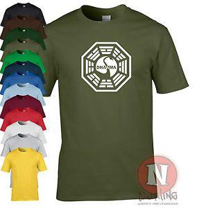 Lost Clothing Logo - Dharma Initiative swan logo t-shirt Lost tv series retro coolness | eBay