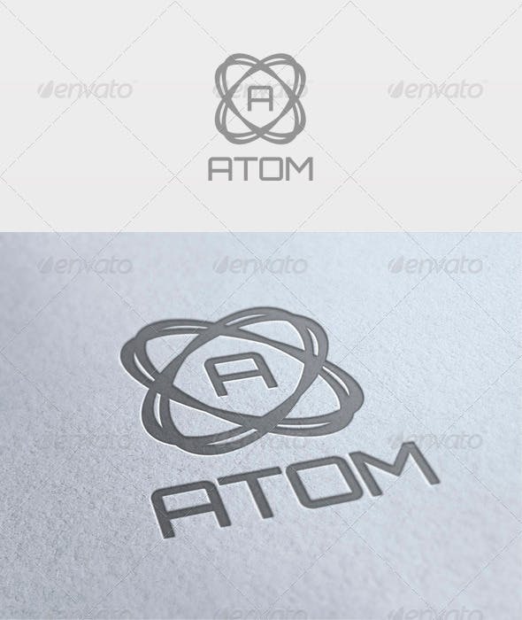 Atom Logo - Atom Logo by EmilGuseinov | GraphicRiver