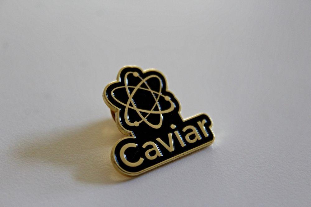 Atom Logo - Caviar Atom Logo Pin — Positively Caviar, Inc.