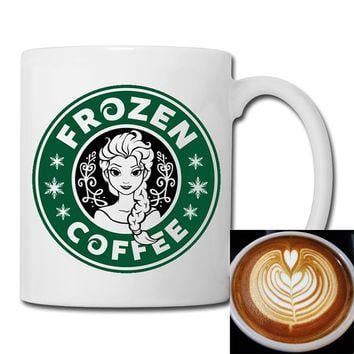 Frozen Starbucks Logo - disney frozen starbucks logo mug coffee, from Teenamug on Etsy