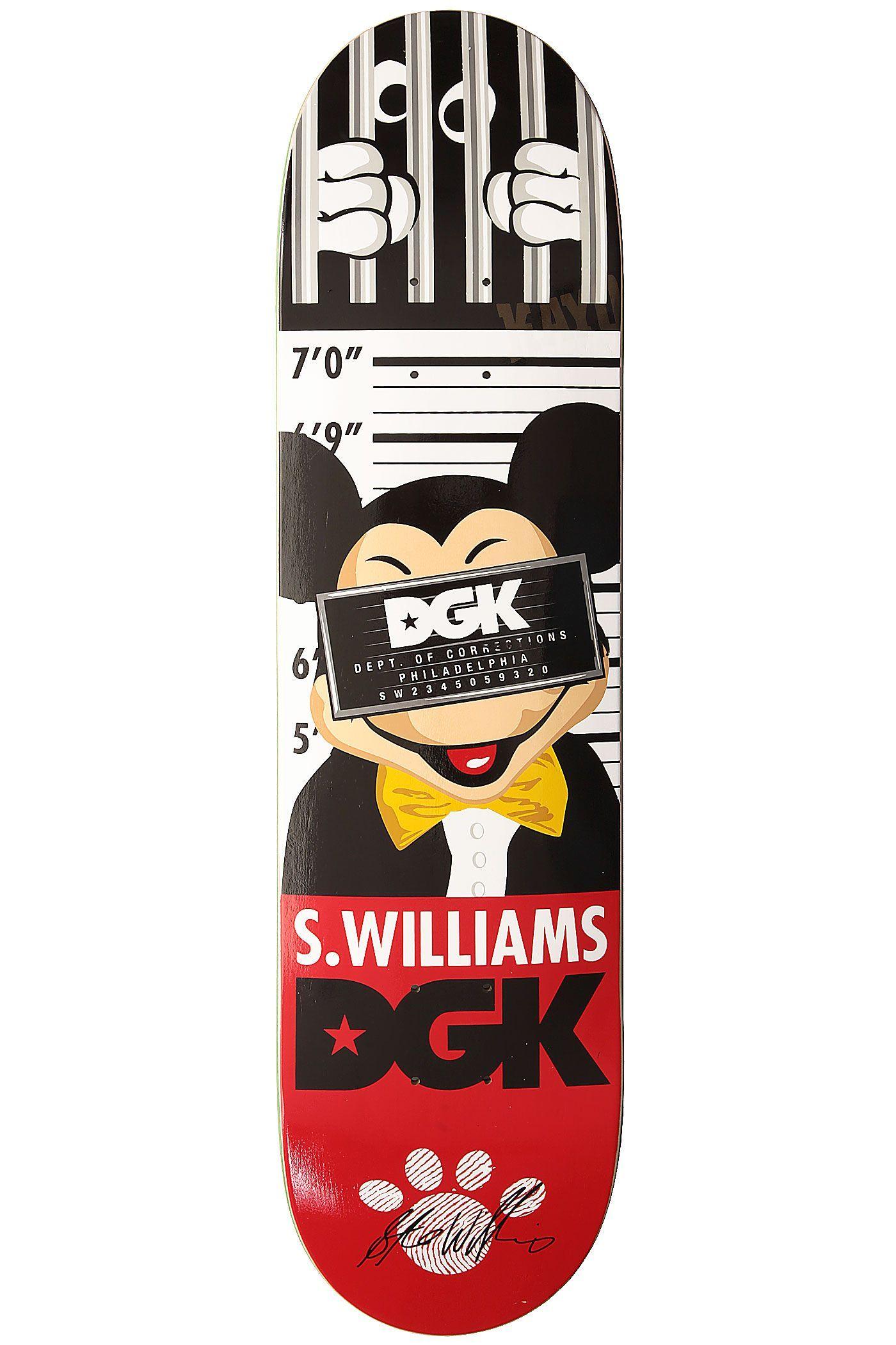 Mickey DGK Logo - DGK Skateboards Williams Processed 7.875 Deck buy at skatedeluxe