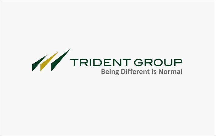 Trident Company Logo - India : Q1FY16 net zooms 89% at home textiles exporter Trident ...
