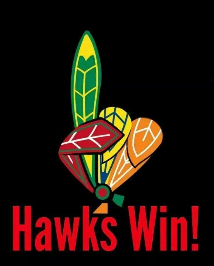 Chicago Hawks Logo - Hawks Win. HAWKEY. Blackhawks hockey, Chicago Blackhawks, Hockey