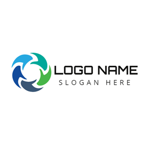 Travel Blue Circular Logo - Free Company Logo Designs | DesignEvo Logo Maker