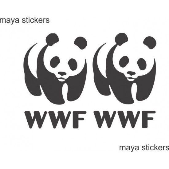 WWF Logo - WWF panda logo sticker for bikes, cars and laptop