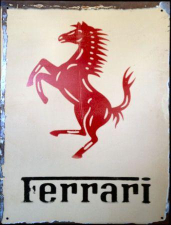 Red Ferrari Horse Logo - FERRARI Red Horse