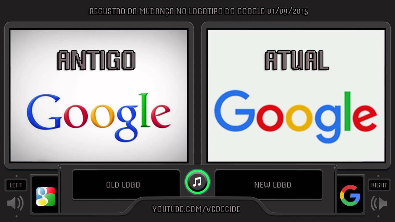 New vs Old Google Logo - Google (Old Logo vs New Logo) Side