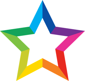 Star as Logo - Colorful Star Logo Vector (.EPS) Free Download