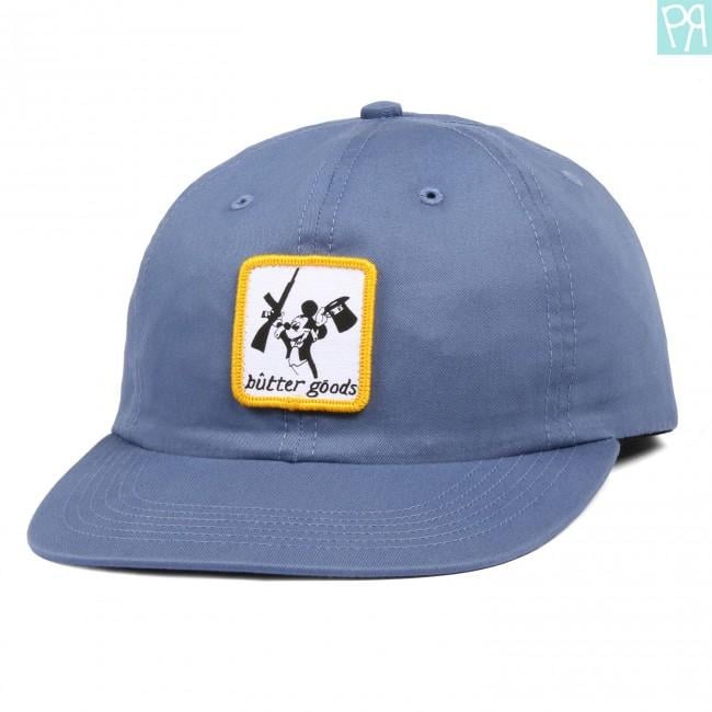 Mickey DGK Logo - Butter Goods - Mickey 6 Panel Cap (Blue) | Precinct Skate Shop