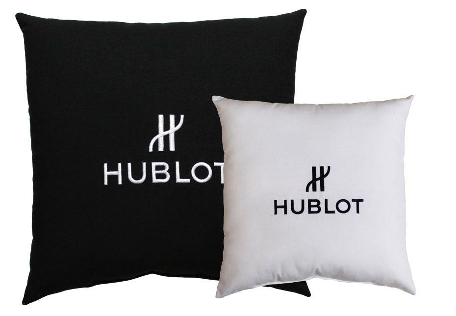 Hublot Logo - Throw Pillows by C&S Embroidered HUBLOT logo - Throw Pillows by C&S
