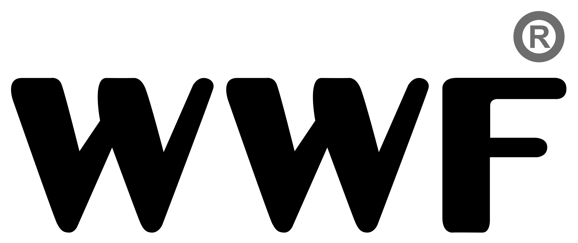 WWF Logo - File:WWF logo (Text only).svg - Wikimedia Commons