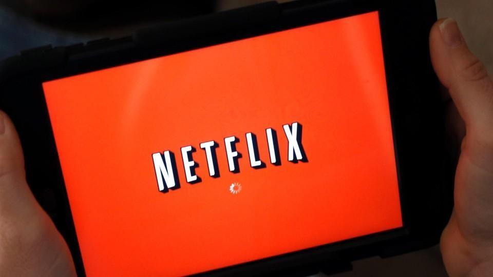 Netflix and Chill with a Black Background Logo - Netflix's very first logo will make you spit out your drink ...