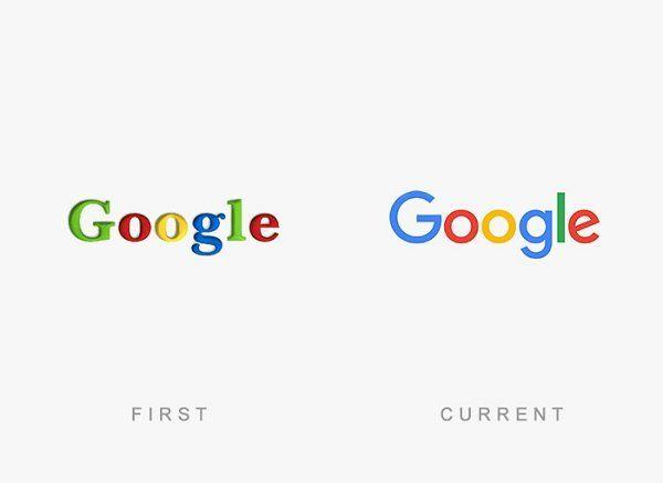 New vs Old Google Logo - Old logos vs current logos of major companies