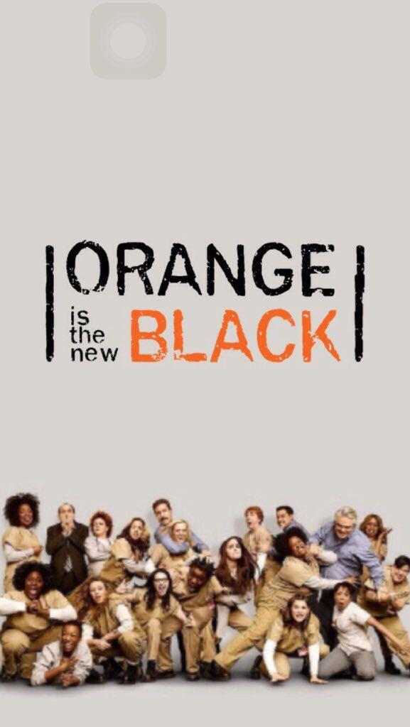 Netflix and Chill with a Black Background Logo - OITNB Phone wallpaper | Wallpapers | Orange is the New Black, Orange ...