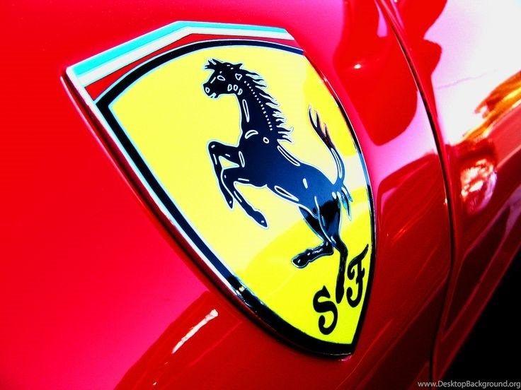 Red Ferrari Horse Logo - Ferrari Prancing Horse Logo HD Widescreen Wallpaper Desktop Background