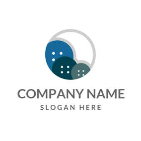 Blue Gray Circle Logo - Free Brand Logo Designs | DesignEvo Logo Maker