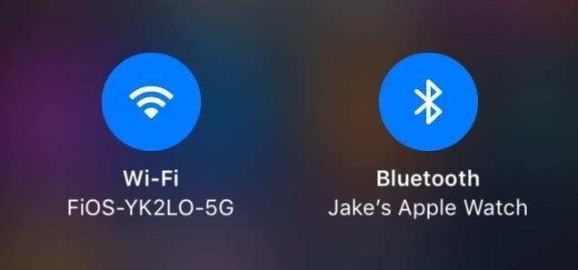 Blue Gray Circle Logo - What All the Bluetooth & Wi-Fi Symbols Mean in iOS 11's New Control ...