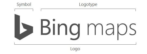 Black Map Logo - Bing Maps API Brand Guidelines