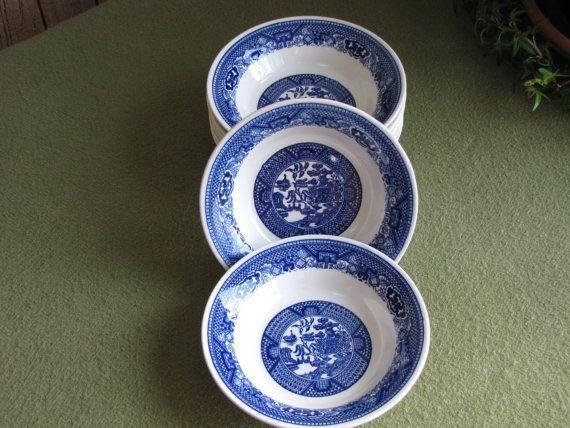 Blue Willow Company Logo - Blue Willow Bowls by Royal China Company Set of Eight (8) Made in ...