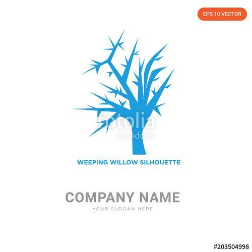 Blue Willow Company Logo - weeping willow company logo design