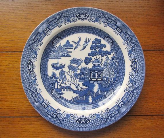 Blue Willow Company Logo - Blue Willow Dinner Plate Churchill Made in England Mix and | Etsy