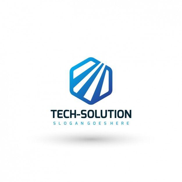 IT Company Logo - Technology company logo template Vector | Free Download